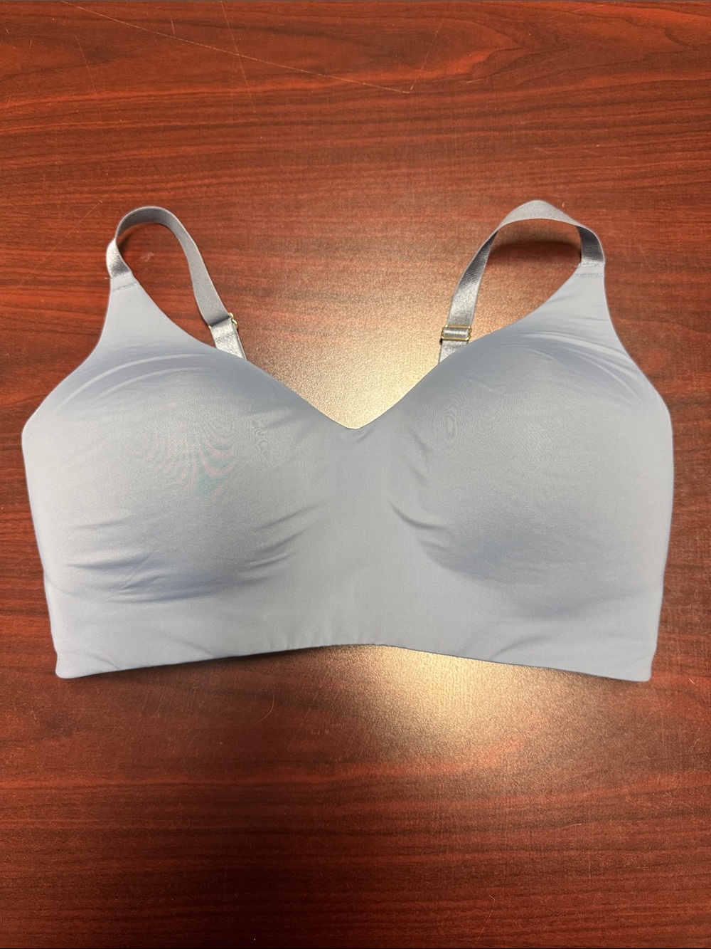 Seamless Light Blue Wireless Comfort Bra - Women Intimates